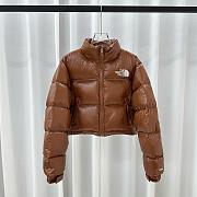 The North Face  short  Down jackets brown - 1