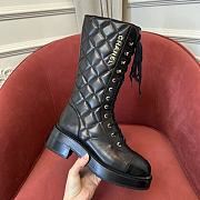 Chanel calfskin black long boots - 5