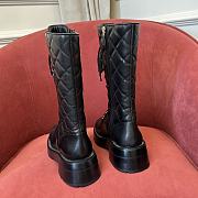 Chanel calfskin black long boots - 4