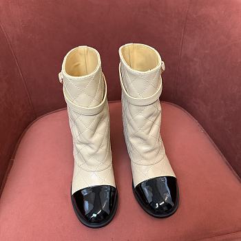 Chanel brown short boots