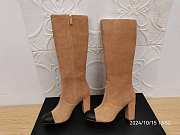 Chanel brown  high heel long boots - 1