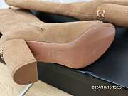 Chanel brown  high heel long boots - 4