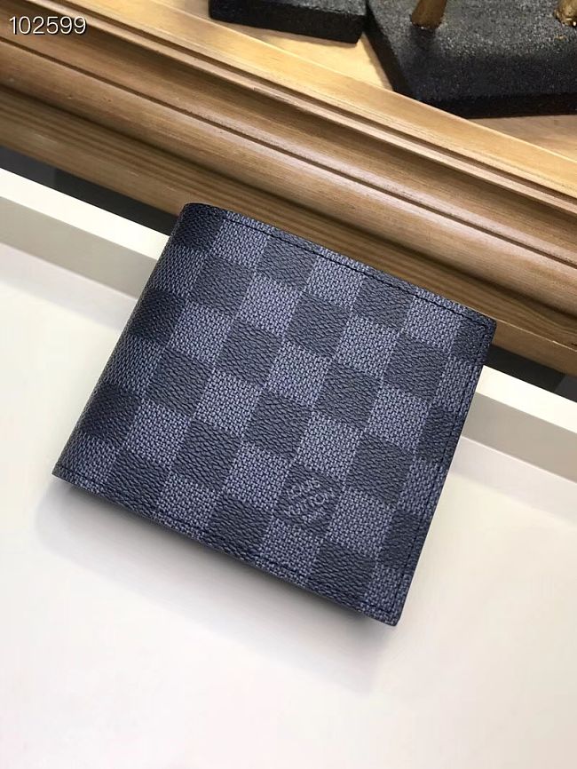 LV MARCO  black  plaid WALLET N63336 - 1