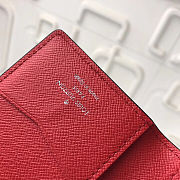 LV  X Supreme red Wallet M61696  7x11x1cm - 3