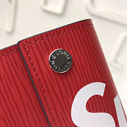 LV X Supreme RIVETS CHAIN red Wallet M64212 12x9x2cm - 4