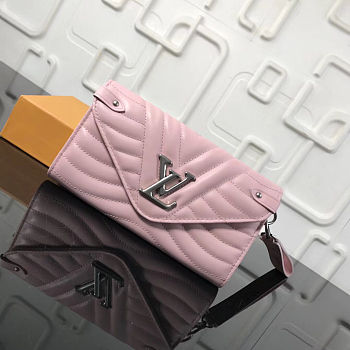 LV NEW WAVE LONG pink Wallet M63298 19x10.5x2cm