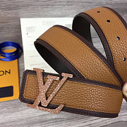 LV belt M0031 brown  4.0cm - 5