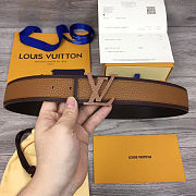 LV belt M0031 brown  4.0cm - 4