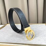 GUCCI Belt 231112T  gold buckle  3.8cm  - 6