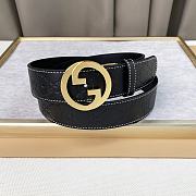 GUCCI Belt 231112T  gold buckle  3.8cm  - 5