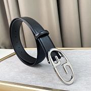 GUCCI Belt 231112V silver buckle 3.8cm - 5