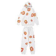 Denim Tears white hoodiet set - 1