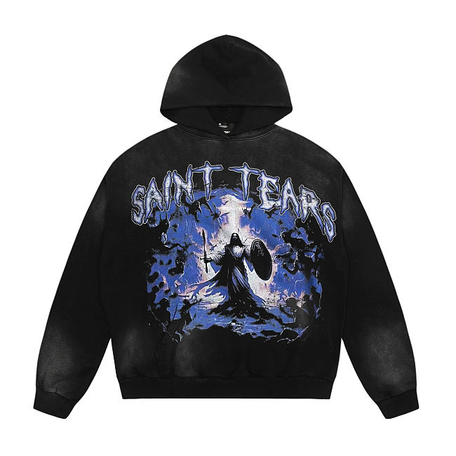 Saint michael Denim tear hoodie 02 - 1