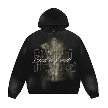 Saint michael Denim tear hoodie 04