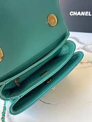 Chanel CC green bag 20cm - 5