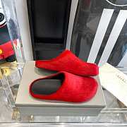 Marni Slides Fur red - 2