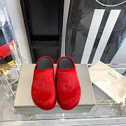 Marni Slides Fur red - 3