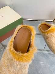 Marni Slides Fur yelllow - 5