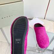 Marni Slides Fur rose red - 2