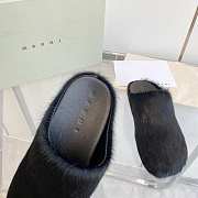 Marni Slides Fur black - 3