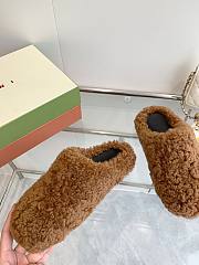 Marni Slides Fur brown - 5