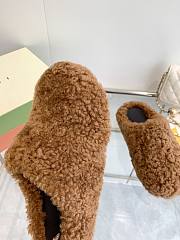 Marni Slides Fur brown - 4