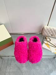 Marni Slides Fur pink - 5