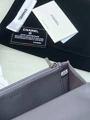 Chanel 19 lambskin flap gray bag 19x11.5x7cm - 3