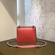 Fendi KAN I MINI  red  Bag 381-AC  19cm - 4