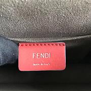 Fendi KAN I MINI  red  Bag 381-AC  19cm - 3