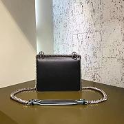 Fendi KAN I MINI  black  Bag 381-AC  19cm - 2