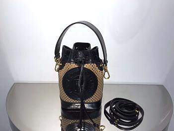 Fendi MON TRESOR 110914C  black bag  12x18x10cm   