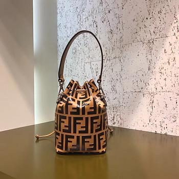 Fendi MON TRESOR  brown Bag 023CL 12x18x10cm