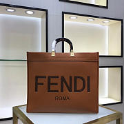  Fendi handbag 120412C brown  40x35x20cm - 1