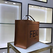  Fendi handbag 120412C brown  40x35x20cm - 5