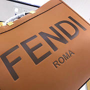  Fendi handbag 120412C brown  40x35x20cm - 3