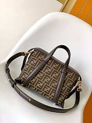  Fendi Boston dark brown bag   27.5x17.5x25.5cm - 1