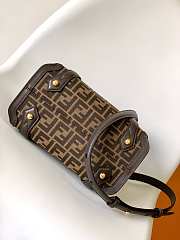  Fendi Boston dark brown bag   27.5x17.5x25.5cm - 4