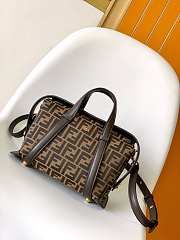  Fendi Boston dark brown bag   27.5x17.5x25.5cm - 3