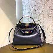 Fendi PEEKABOO  Navy blue Bag 8105MCL 33cm - 4