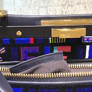 Fendi PEEKABOO  Navy blue Bag 8105MCL 33cm - 2