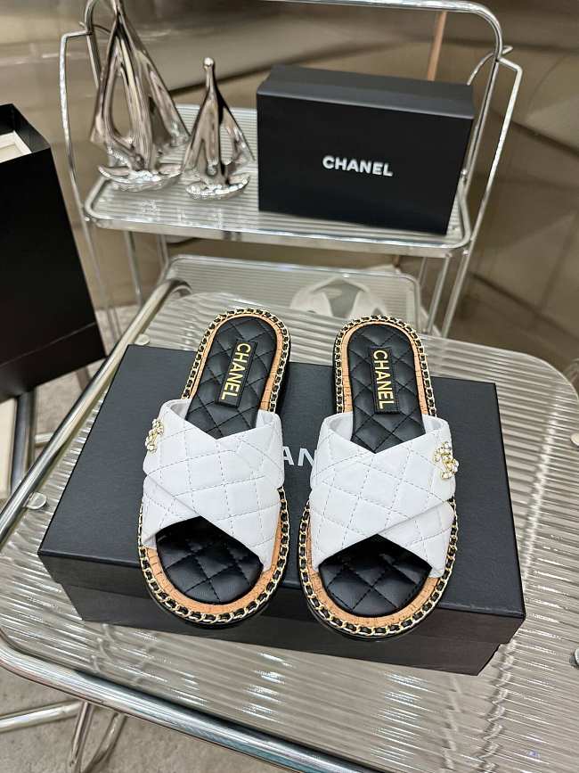 Chanel Sandals White - 03 - 1