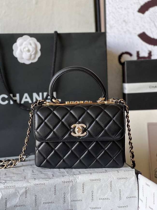 Chanel  trendy CC black  bag 20cm - 1