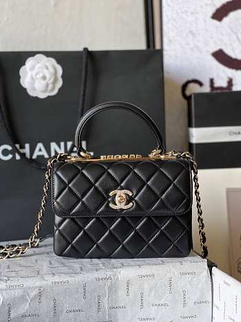 Chanel  trendy CC black  bag 20cm