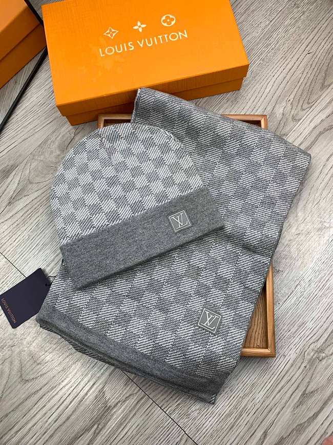 LV scarf hat set 05 - 1