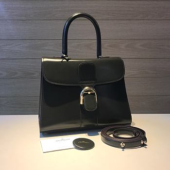 DG lambskin lined crossbody  bag black 28*14*22CM