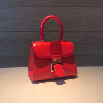 DG lambskin lined crossbody bag red 28*14*22CM