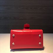 DG lambskin lined crossbody bag red 28*14*22CM - 5