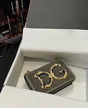 DG calfskin shoulder gold  bag 23*17*6.5CM - 4