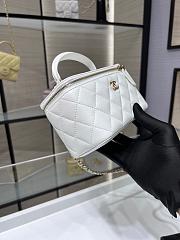  Chanel lambskin cosmetic handbag white 20241008J- 17x9.55x8cm - 4